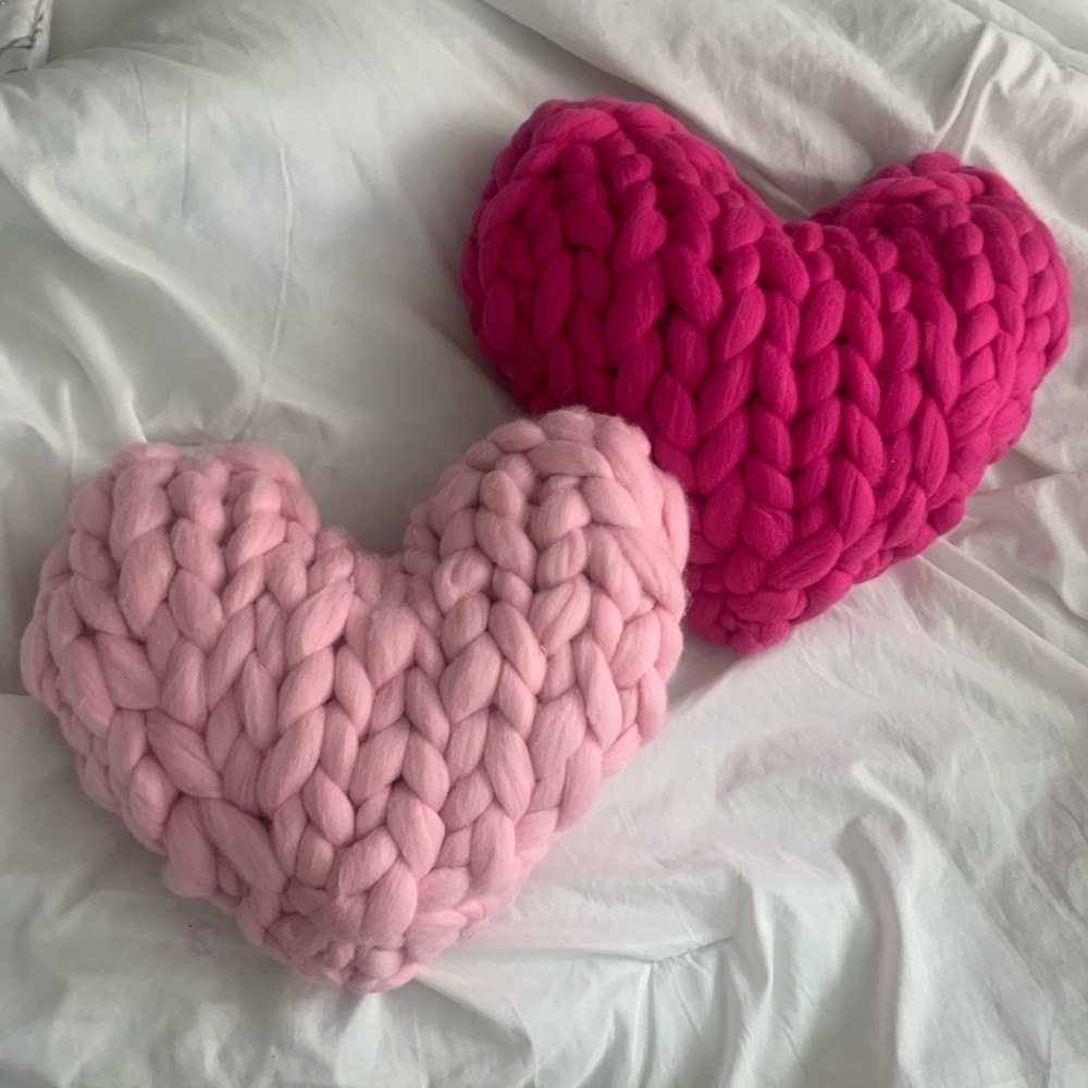 Heart shaped pillows